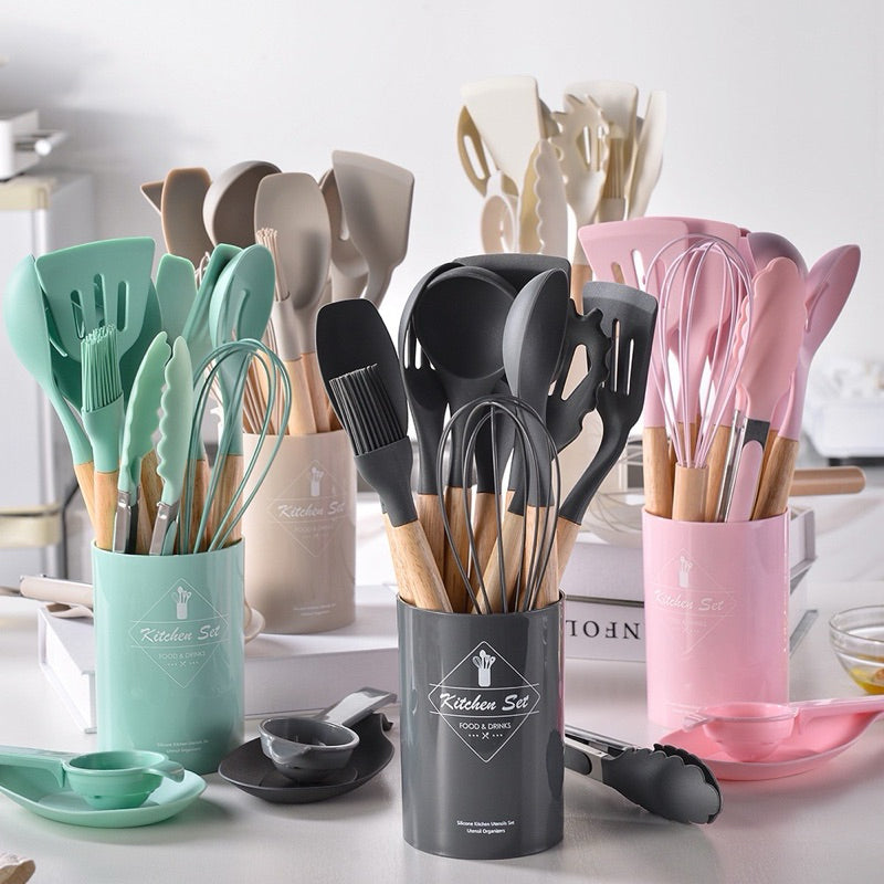 Kit de Utensílios de Cozinha Premium - Durabilidade e Qualidade Garantidas