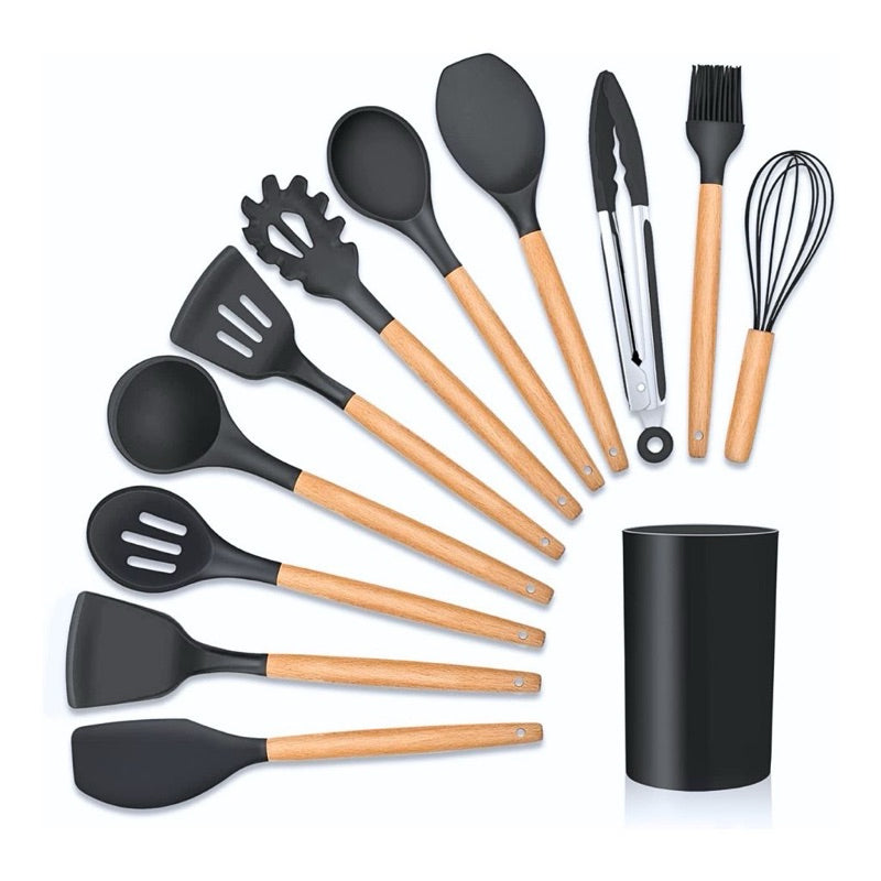 Kit de Utensílios de Cozinha Premium - Durabilidade e Qualidade Garantidas