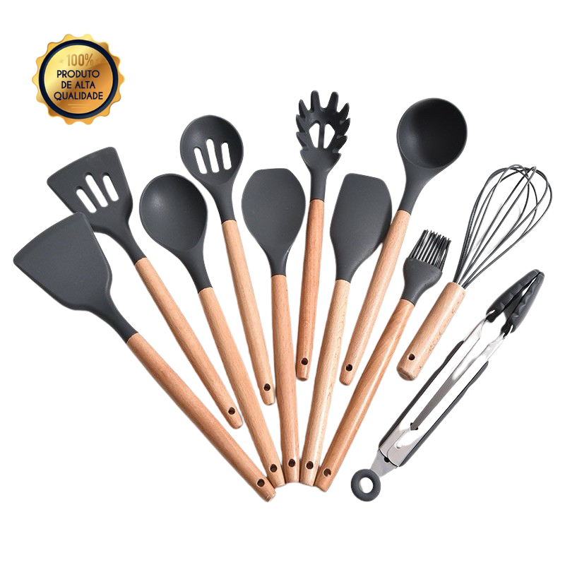 Kit de Utensílios de Cozinha Premium - Durabilidade e Qualidade Garantidas