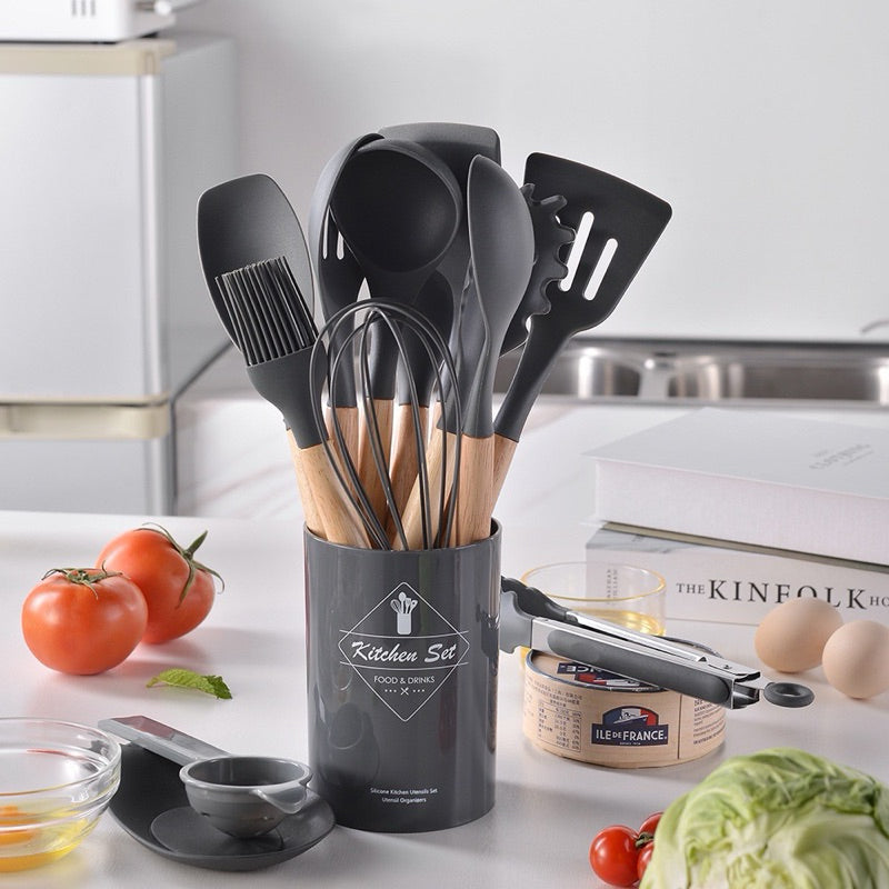 Kit de Utensílios de Cozinha Premium - Durabilidade e Qualidade Garantidas